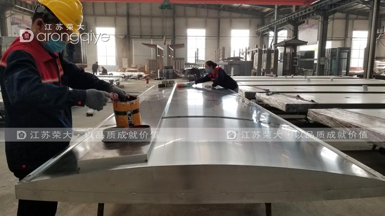 內(nèi)蒙古不銹鋼候車亭發(fā)貨圖一